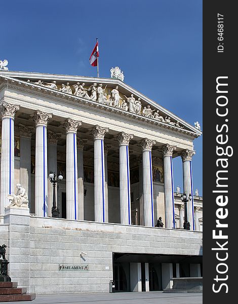 Austrian Parliament building in Vienna