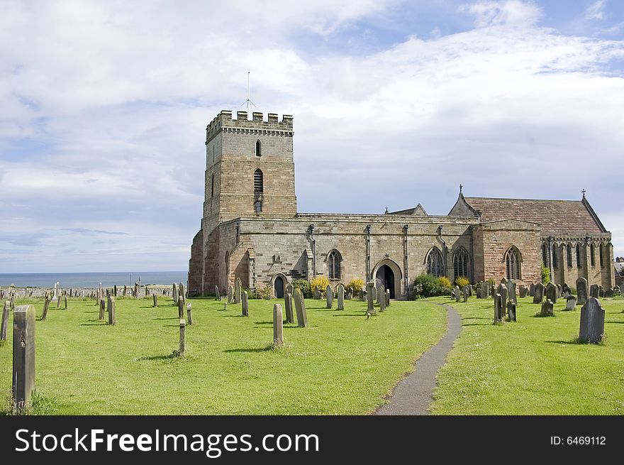 St Aidans Church in Bambough, Northumberland England. St Aidans Church in Bambough, Northumberland England.