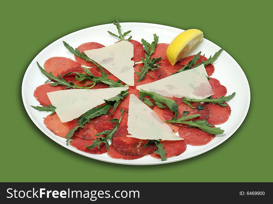 Beef carpaccio