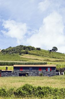 Beautiful Farmhouse In Pico Island, Azores Royalty Free Stock Photo Beautiful Farmhouse In Pico Island, Azores Royalty Free Stock Photo