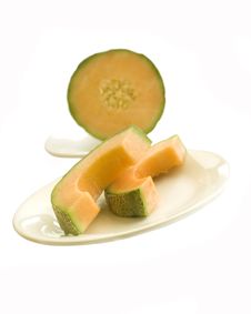 Cantaloupe Melon Royalty Free Stock Photo Cantaloupe Melon Royalty Free Stock Photo