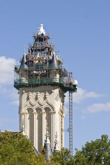 Architectural Roof Restoration Project Royalty Free Stock Photography Architectural Roof Restoration Project Royalty Free Stock Photography