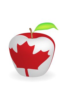 Apple Flag Royalty Free Stock Photography Apple Flag Royalty Free Stock Photography
