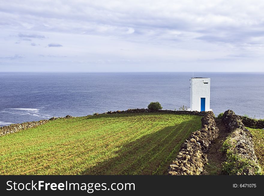 Whale watch tower in Pico, Azores