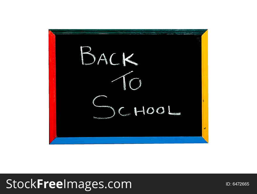 Chalkboard with back to school writing. Chalkboard with back to school writing.