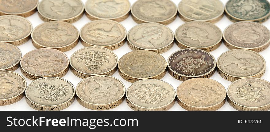 Some british coins making an ideal money background
