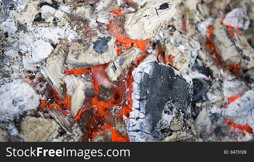 Background of glowing dark coal. Background of glowing dark coal