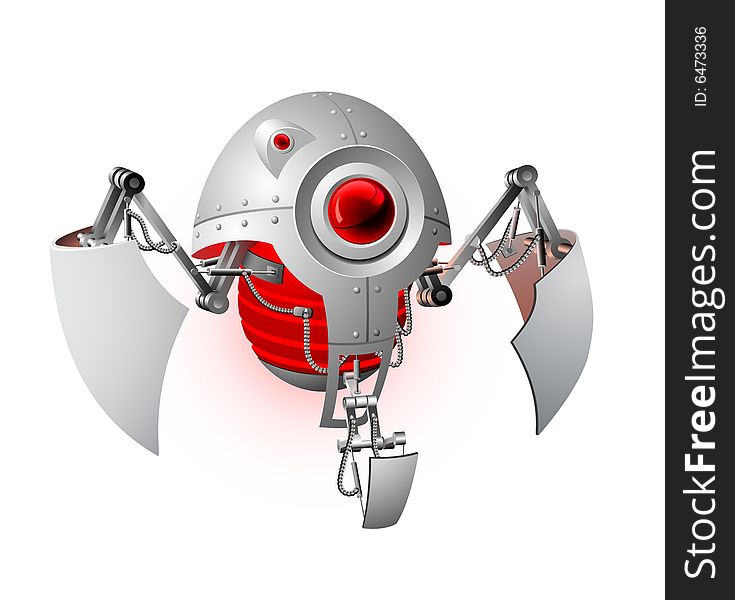 Vector Illustration Of The Robot