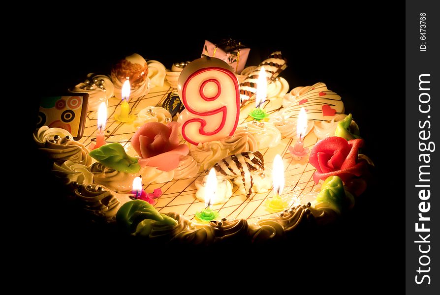 Birthday cake 9 years