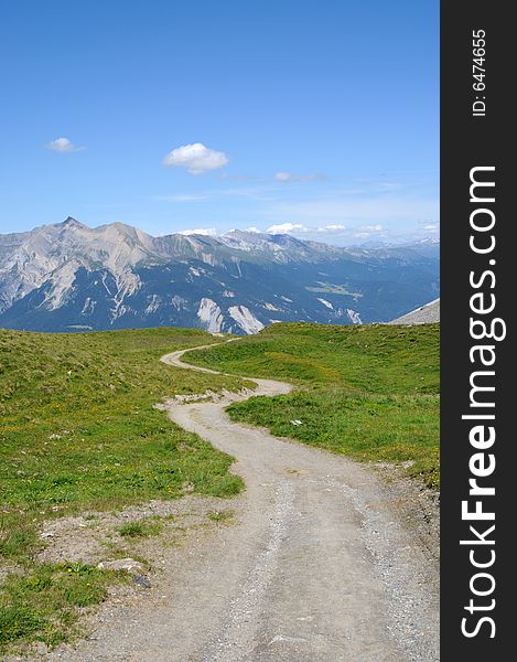 Lovely panorama in the alps in switzerland. Lovely panorama in the alps in switzerland