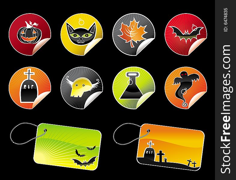 Halloween Colorful Stickers