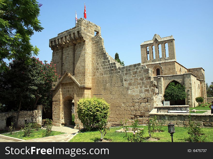 Historic Bellepais Abbey in Northern Cyprus. Historic Bellepais Abbey in Northern Cyprus