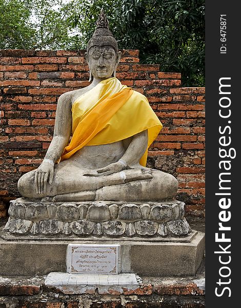 Buddha statue in Ayutthaya, Thailand