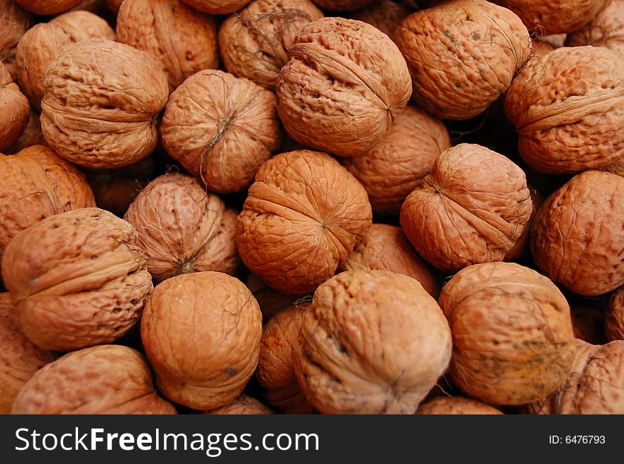 Large quantity of Circassian walnuts
