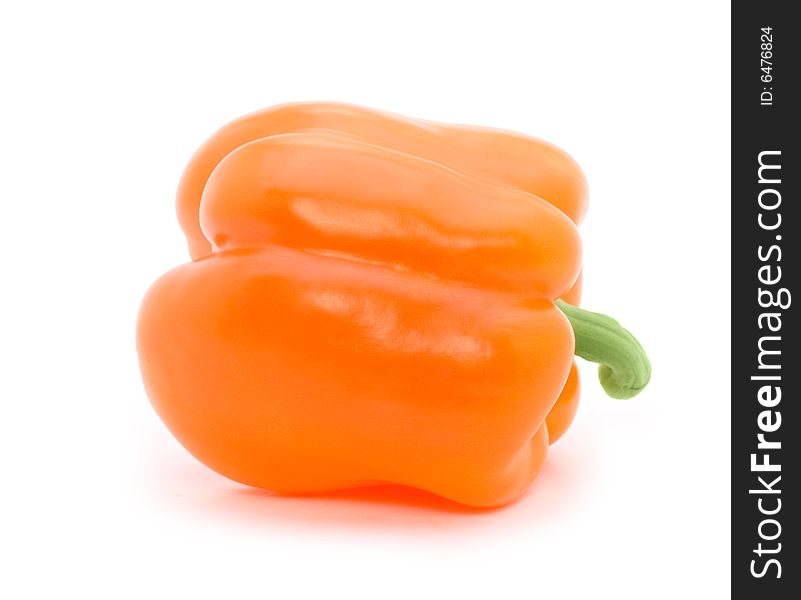 Freshness paprika over white background