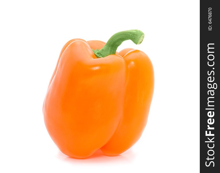 Freshness paprika over white background