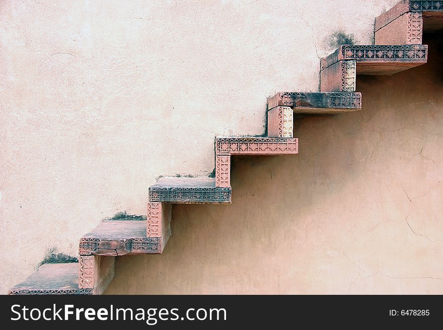 Stairs in the City Abandoned in India