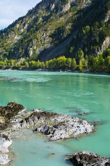 Rocks On The Turquoise River Bottom Royalty Free Stock Photo Rocks On The Turquoise River Bottom Royalty Free Stock Photo