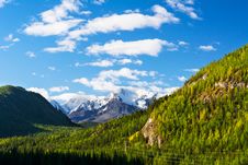 Summer Mountains Snow-capped Peaks Stock Photography Summer Mountains Snow-capped Peaks Stock Photography