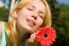 Woman Rest In The Park Stock Image Woman Rest In The Park Stock Image