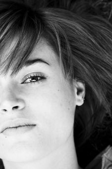Half Face Portrait Stock Photos Half Face Portrait Stock Photos