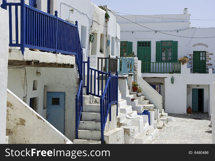 Castel of Cyclades in the Greek island Folegandos. Castel of Cyclades in the Greek island Folegandos