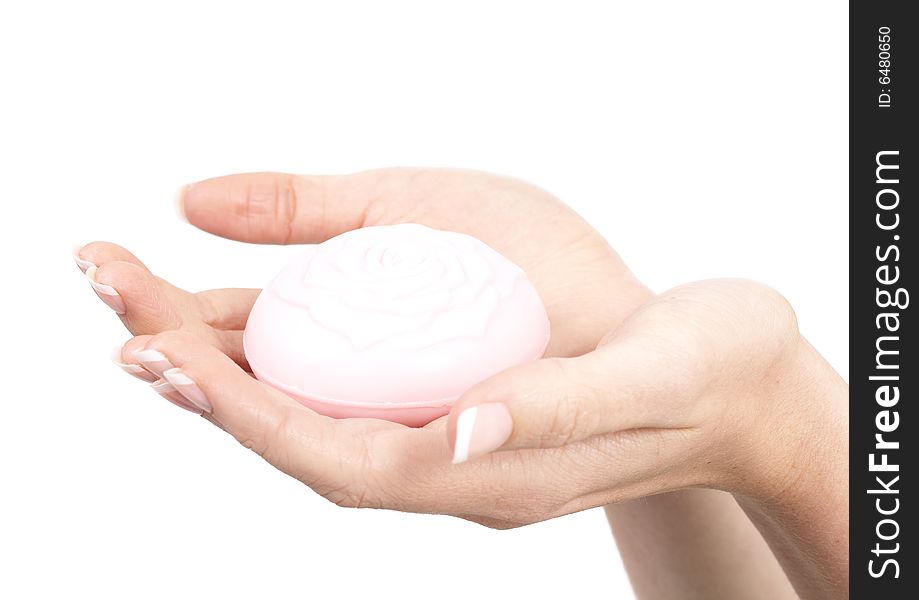 Woman S Hands Holding Soap
