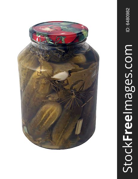 Pickles in a jar