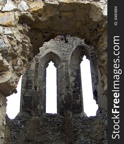 Old ruin of the Beckov castle in Slovakia. Old ruin of the Beckov castle in Slovakia.