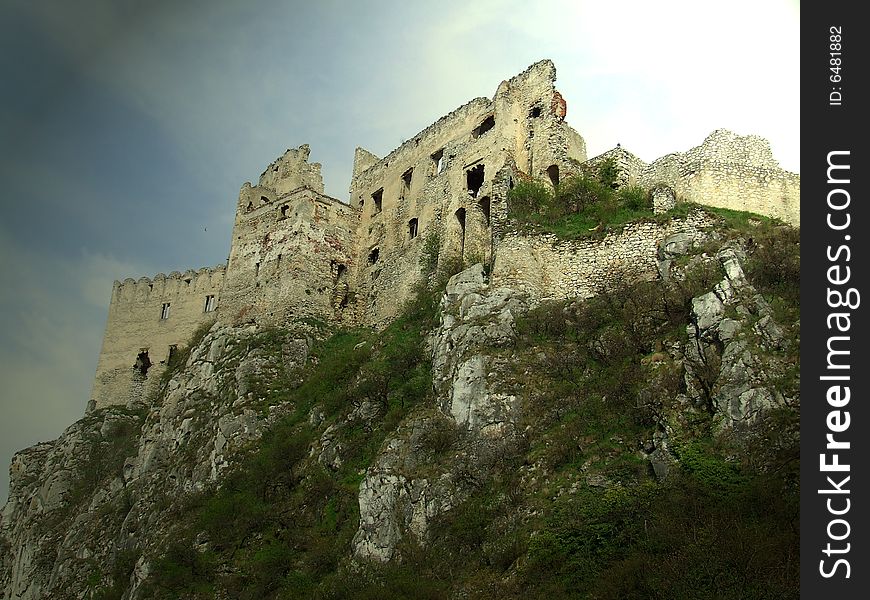 Old ruin of the Beckov castle in Slovakia. Old ruin of the Beckov castle in Slovakia.