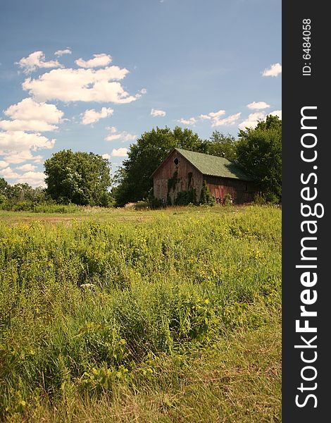 Old Country Barn with an interesting sky