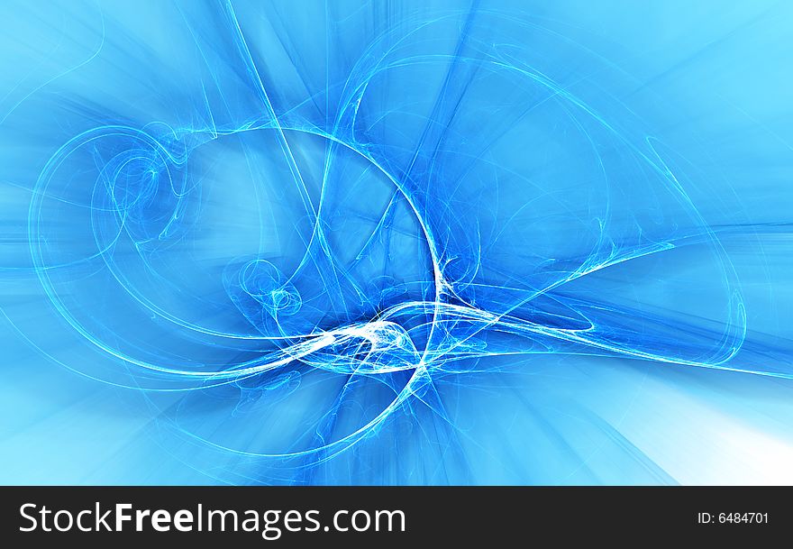 Abstract Blue Fractal Background Design. Abstract Blue Fractal Background Design