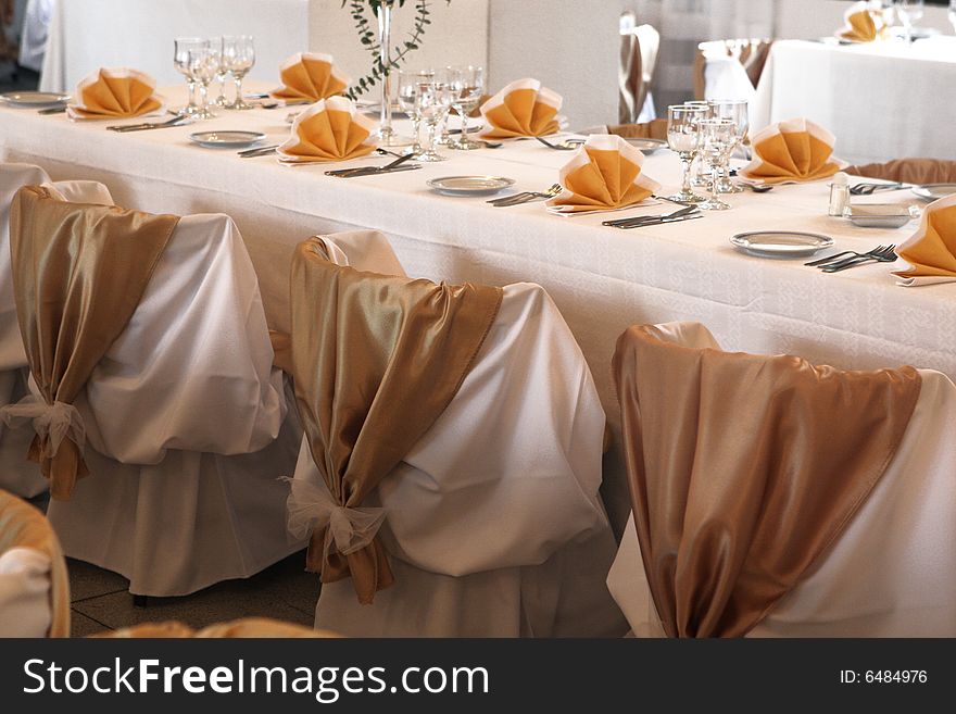 Many chairs in a ballroom for weddings