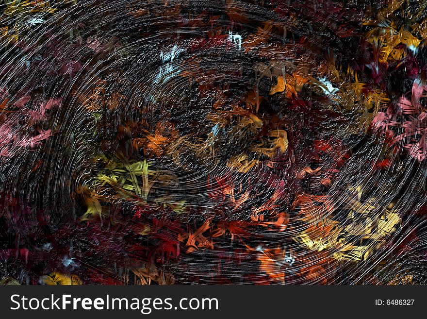 Autumn whirlpool, abstract fantasy, can be used designers for creation and processing of different images