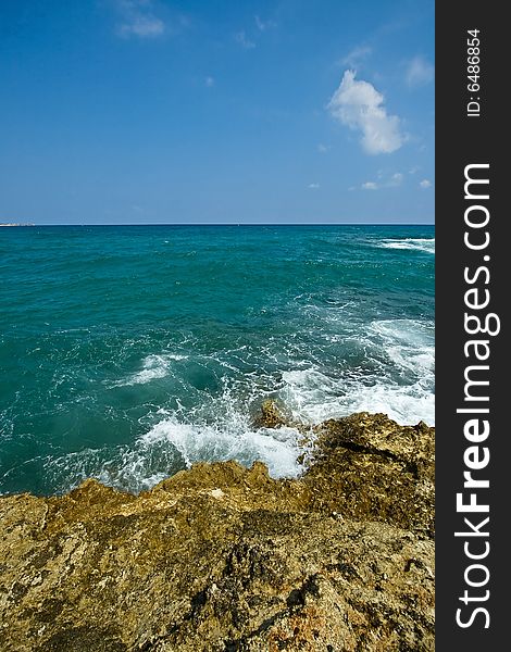 Rocks and the dream sea on tropical island. Rocks and the dream sea on tropical island