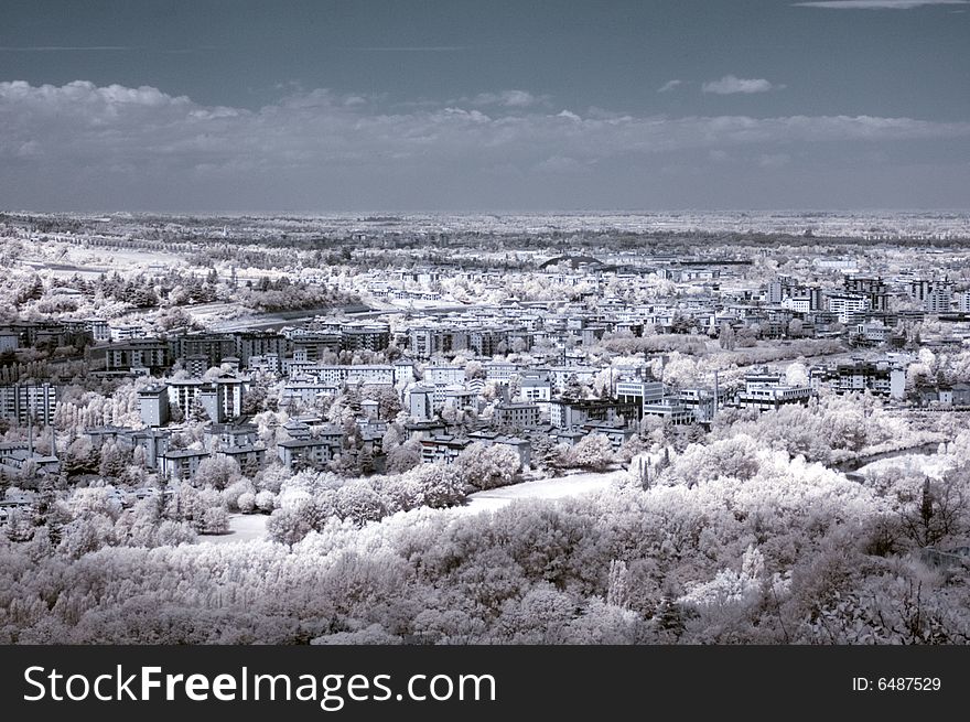 Infrared Panoramic City