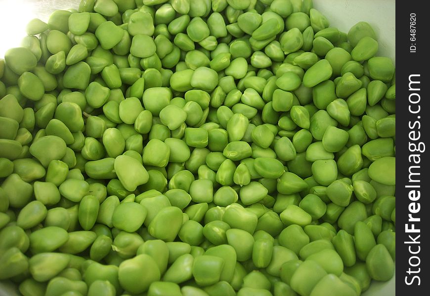 Appetizing beautiful tasty green pea