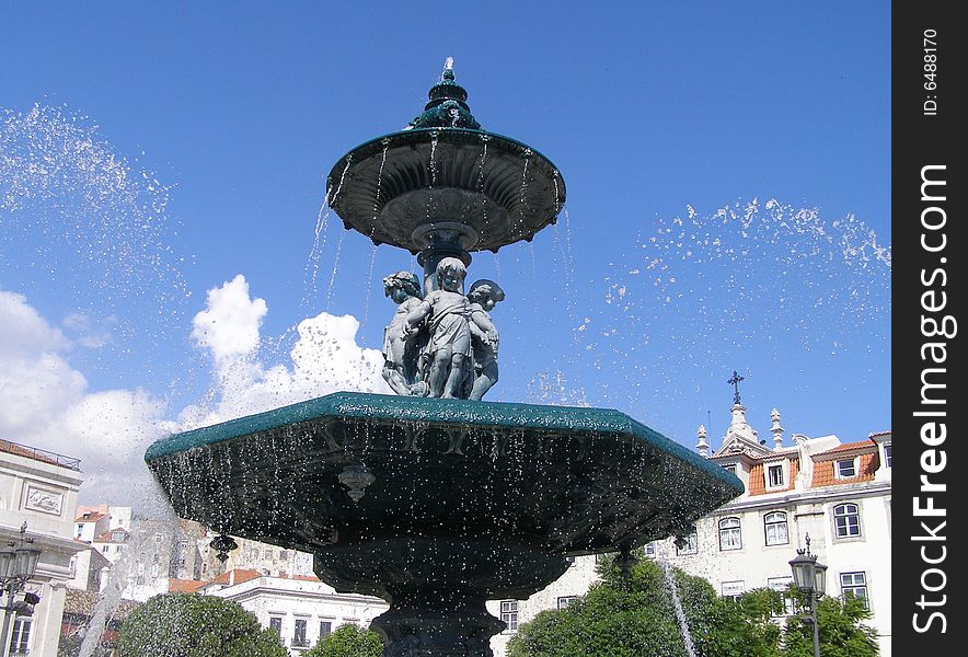 Rossio Fountain, Lisbon