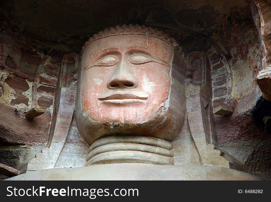 Jainists statue in northern India