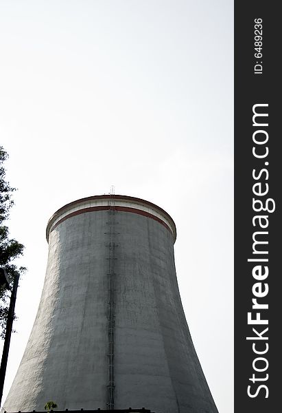 Power Plant Cooling Tower, power industry. Power Plant Cooling Tower, power industry