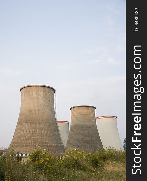 Power Plant Cooling Towers, power industry. Power Plant Cooling Towers, power industry