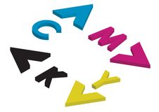 Cmyk Arrows - Vector Stock Photo