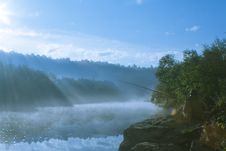 Mist On A River Royalty Free Stock Images Mist On A River Royalty Free Stock Images