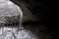 Snowy Waterfall Stock Photo Snowy Waterfall Stock Photo