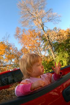 GIRL, AUTUMN COLORS Stock Photography GIRL, AUTUMN COLORS Stock Photography