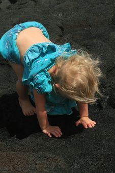 Its Black Sand Stock Images