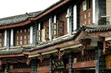 Lijiang - Houses In Old Town Royalty Free Stock Photos Lijiang - Houses In Old Town Royalty Free Stock Photos