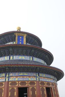 Roof Detail Of The Temple Of Heaven Stock Photography