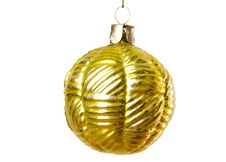 Gold Christmas Ball Royalty Free Stock Image