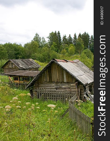 North land country landscape in Russia. North land country landscape in Russia